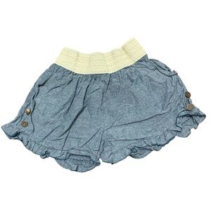 TWENTY SECOND 22nd Women’s Blue With Cream Lace Shorts Size M